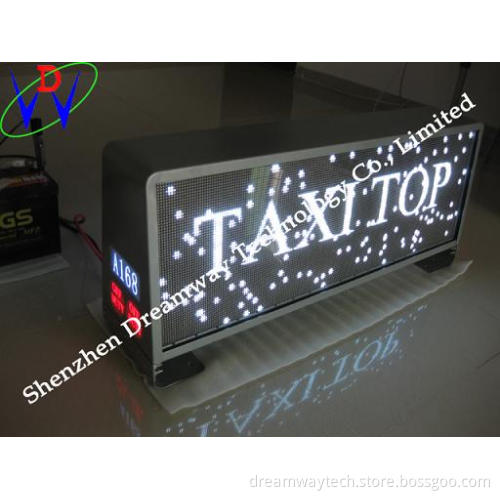 Russia Taxi Ad LED Display Wireless Control